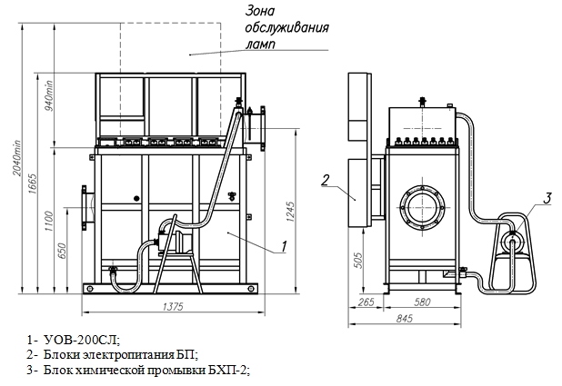 200СЛ Монтажный чертеж