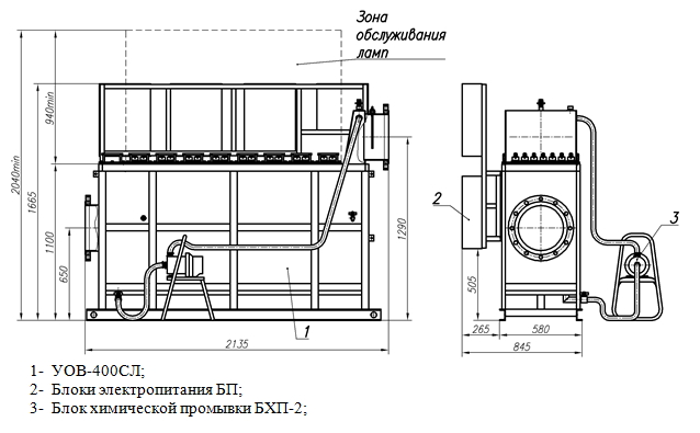 400СЛ Монтажный чертеж